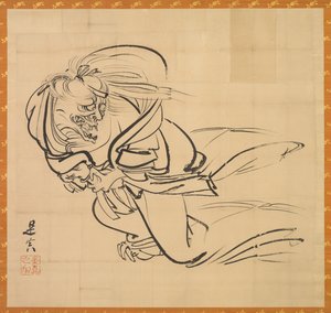 Ibaraki, c. 1840. av Shibata Zeshin