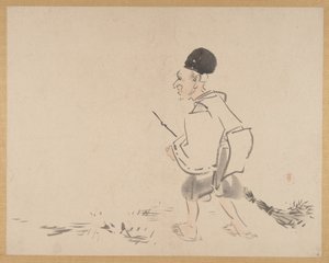 Målning av Shibata Zeshin