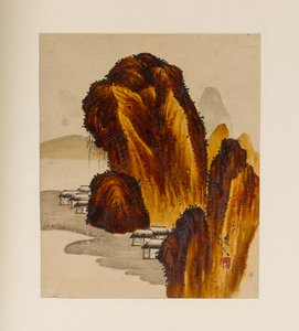 By bland klippor av Shibata Zeshin