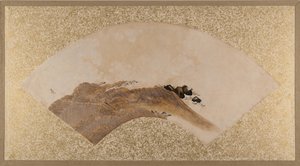 Waves and Rocks, sent 1800-tal. av Shibata Zeshin