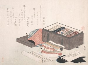 Ask med draperier, 1800-talet., 1800-talet. av Shinsai