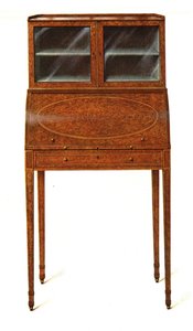 Amboyna-wood Skrivskåp. 1908. av Shirley Charles Llewellyn Slocombe