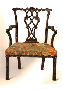 Stol i mahogny, 1906 av Shirley Charles Llewellyn Slocombe