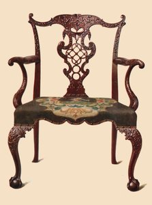 Stol i mahogny, 1906
