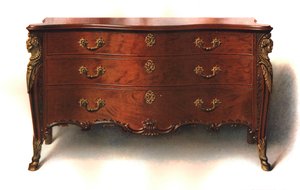 Kommod i mahogny, 1906
