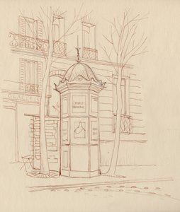 Annonskolumn, Paris, Frankrike, 1951.