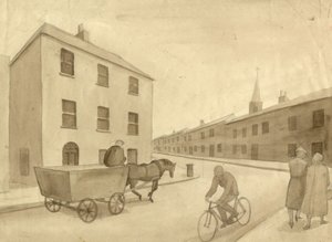 Monokrom gatubild, 1951. av Shirley Markham