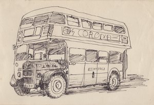 Routemaster buss, 1951. av Shirley Markham
