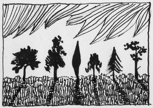 Träd, 1951. av Shirley Markham