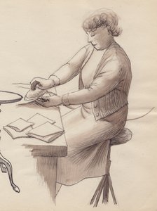 Kvinna stryker, 1951. av Shirley Markham