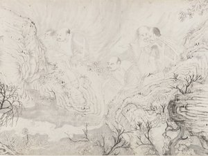 The Sexteen Luohans, daterad 1667.