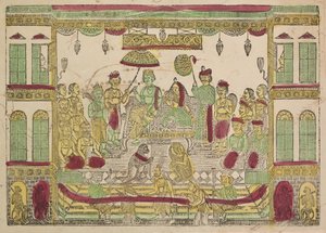 Rama och Sita i Kungliga slottet, 1800-talet.