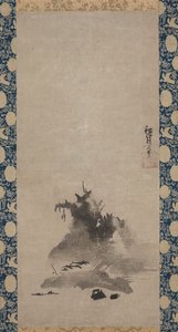 Haboku (Flung-ink) Landskap av Shugetsu Tokan