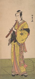 Bennosuke Ichikawa, en medlem av mannens com-team, är det över? 1788. av Shunsho