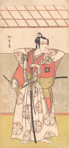 Ichikawa Dan Juro V Som en samuraj f kostade gh kolumn k, va? 1778. av Shunsho
