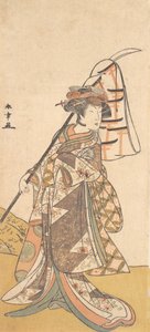 Kabuki ac and r Segawa Chrysanthemum Woman Bra medlem A Femaero Lugn morgon, va? 1777. av Shunsho