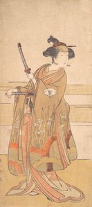 Onoe Tamizo som en samurajkvinna, ca. 1775 eller