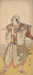 Skådespelaren Danjuro III som ambulerande köpman, 1726-1792. av Shunsho