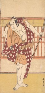 Skådespelaren Nakamura Nakazo som Kyokaku, ca. 1777. av Shunsho