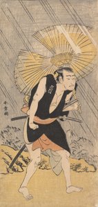 Skådespelaren Nakamura Nakazo i rollen som Ono Sadakuro, ca. 1766. av Shunsho