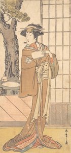 Skådespelaren Segawa Kikunojo tredje som en Oiran, ca. 1780.
