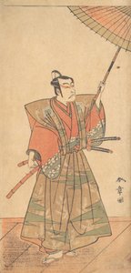 Den femte Ichikawa Danjuro som en samuraj klädd i ceremoniell Kamishimo, troligen 1774.