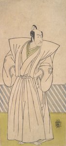 Den femte Ichikawa Danjuro som en samuraj av hög rang, sent 1700-tal. av Shunsho