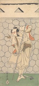 Den första Nakamura Nakazo som krigare förklädd till en Rokubu, 1770 eller 1771. av Shunsho