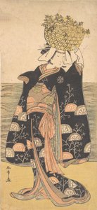 Den första Nakamura Nakazo i rollen som Shiragikus spöke, ca. 1778. av Shunsho