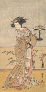 Den första Nakamura Tomijuro i rollen som Shigenoi, 10:e månaden, 1777. av Shunsho
