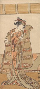 Den fjärde Iwai Hanshiro som kvinna, 1773 eller 1774. av Shunsho