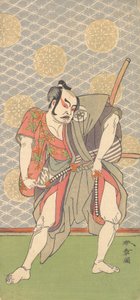 Den andra Nakamura Sukegoro i rollen som Gokumon no Shobei, 2:a månaden, 1771. av Shunsho