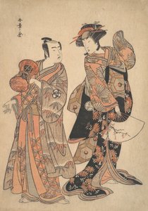 Te t rd Segawa Kiku no Onna As Ochiyo Idea Band Mitsukoro As Anti-American, 5th Month, 1781. av Shunsho