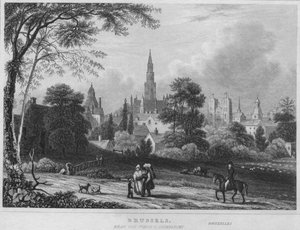 Bryssel, nära Porte DAnderlecht, 1850 av Shury and Son