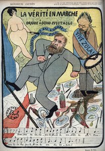 Dreyfus-affären - Monsieur Jaures - La Verite en marche, drama ett stort spektakel - livfulla Dreyfus, Vive Zola, en bas l