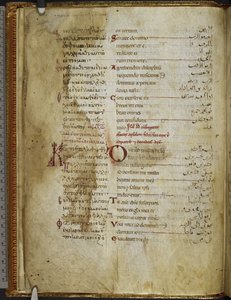 Harley MS 5786 f.2v Trilingual Psalter. Rahlfs 174, c.1130-54 (vellum)