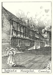 Bablake Hospital, Coventry (gravyr) av Sidney Heath