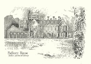 Dorset: Melbury House (litografi)