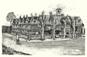 General View, Hungerford Almshouses, Corsham (gravyr) av Sidney Heath