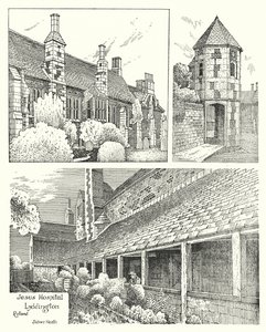 Jesus Hospital, Lyddington, Rutland (gravyr) av Sidney Heath