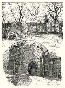 Sherburn Hospital, Durham (gravyr) av Sidney Heath