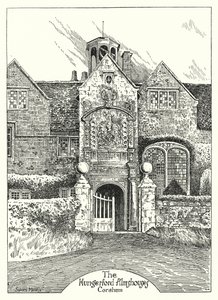 The Hungerford Almshouses, Corsham (gravyr) av Sidney Heath