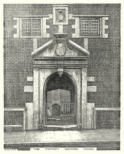 The Whitgift Hospital, Croydon (gravyr) av Sidney Heath