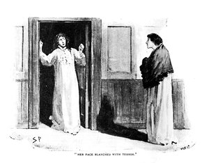 Hennes ansikte bleknat av skräck, 1892 av Sidney Paget