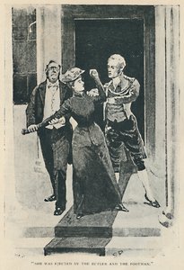 Hon kastades ut av Butler And The Footman, 1892 av Sidney Paget