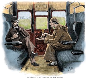 The Adventure of Silver Blaze, Holmes och Watson på tåget