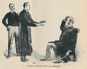Med en blick av sorg och förtvivlan, 1892 av Sidney Paget