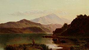 Fiske på sjön (olja)