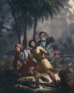 Kristus meddelade de judiska herdarna av Siegfried Detler Bendixen