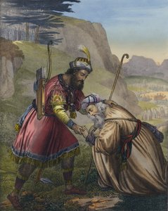 Jacobs försoning med sin bror Esau av Siegfried Detler Bendixen